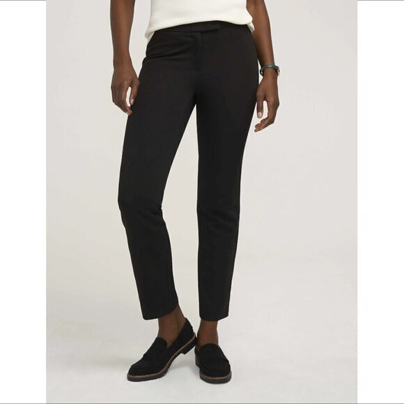 Anne Klein Contour stretch Bowie pants trousers ankle black tapered leg new 16 - Picture 1 of 5